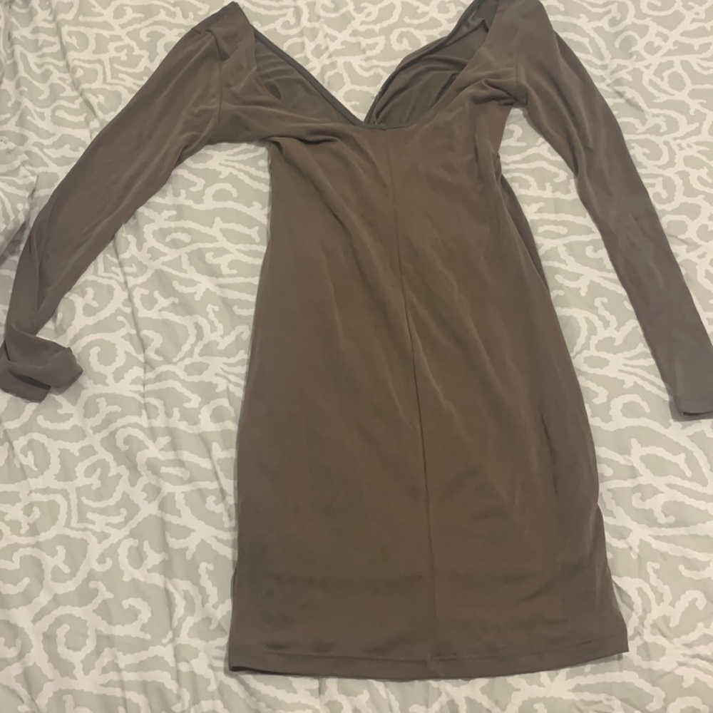 Off the Shoulder Wrap Front Dress - Picture 2 of 2